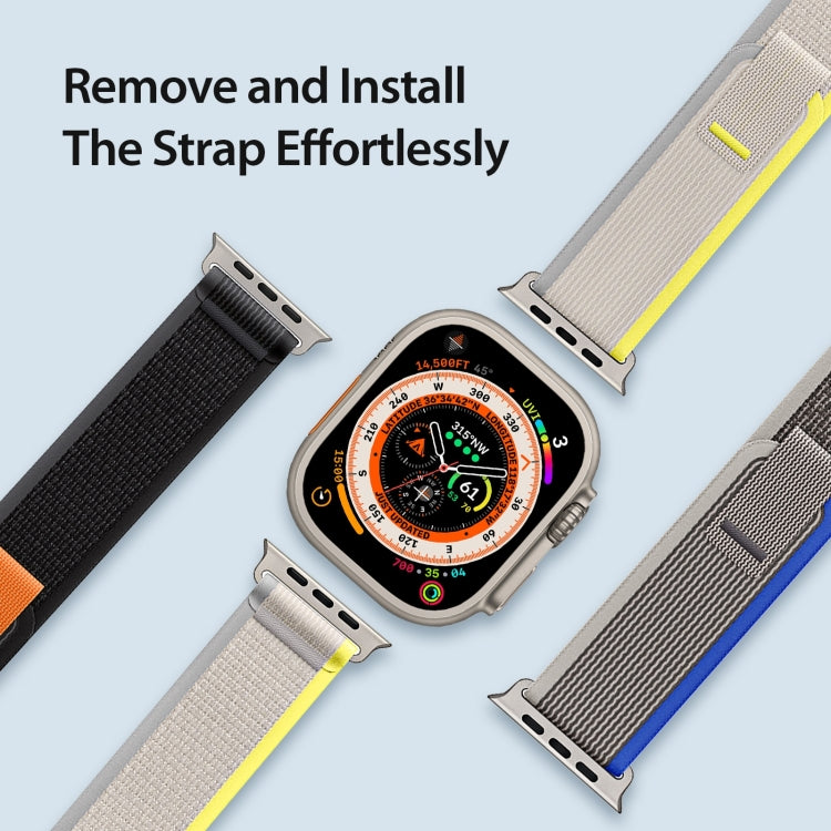 For Apple Watch 10 42mm DUX DUCIS YJ Series Nylon Watch Band(Yellow) - Watch Bands by DUX DUCIS | Online Shopping South Africa | PMC Jewellery | Buy Now Pay Later Mobicred