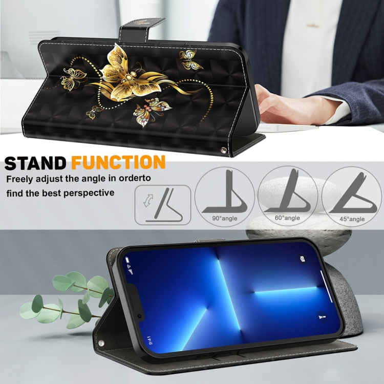 For Google Pixel 9 3D Painted Pattern Leather Phone Case(Golden Butterfly) - free shipping - PMC TechLife - Order now!