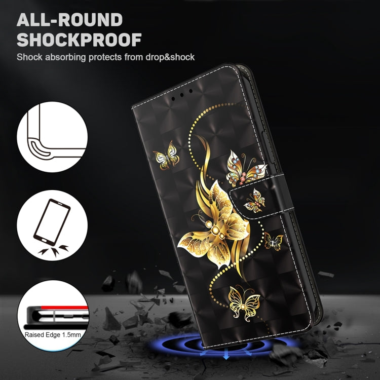 For Google Pixel 9 3D Painted Pattern Leather Phone Case(Golden Butterfly) - free shipping - PMC TechLife - Order now!