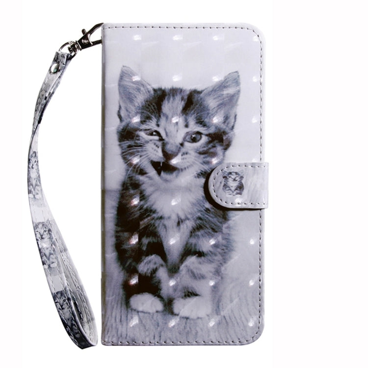 For Google Pixel 9 3D Painted Pattern Leather Phone Case(Smile Cat) - Google Cases by PMC TechLife | Online Shopping South Africa | PMC TechLife | Buy Now Pay Later Mobicred