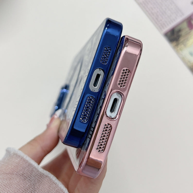 For iPhone 14 Plus Electroplated Circuit Board Pattern MagSafe Phone Case(Sierra Blue) - iPhone 14 Plus Cases by PMC TechLife | Online Shopping South Africa | PMC TechLife