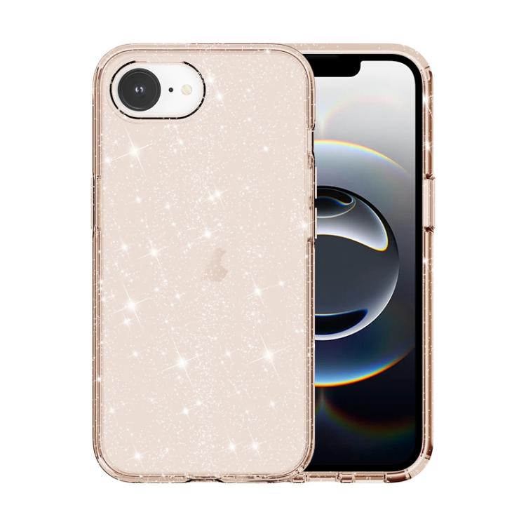 For iPhone 16e Shockproof Terminator Glitter Powder Phone Case(Gold) - iPhone 16e Cases by PMC TechLife | Online Shopping South Africa | PMC TechLife | Buy Now Pay Later Mobicred