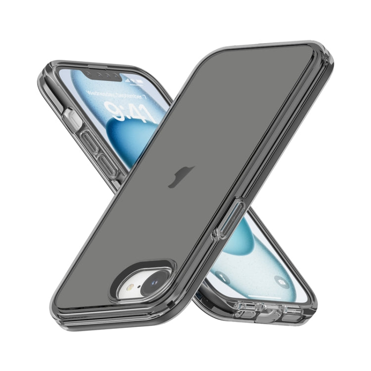 For iPhone 16e Shockproof Terminator Transparent Phone Case(Grey) - iPhone 16e Cases by PMC TechLife | Online Shopping South Africa | PMC TechLife | Buy Now Pay Later Mobicred