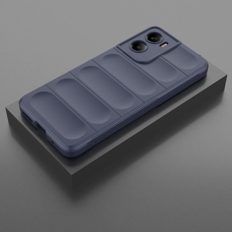 For Motorola Moto G05 4G / E15 Magic Shield TPU + Flannel Phone Case(Dark Blue) - free shipping - PMC TechLife - Order now!