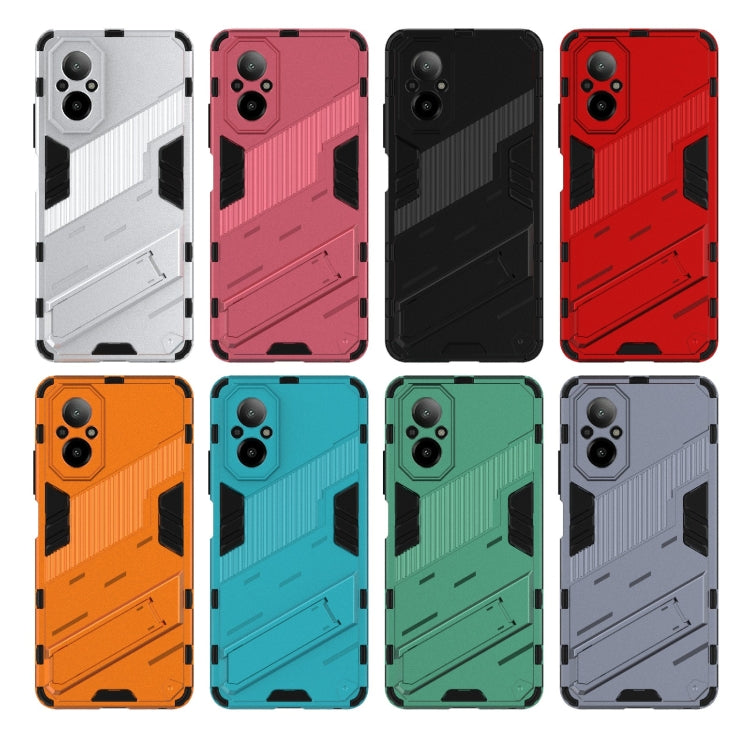 For Realme C67 4G Global Punk Armor 2 in 1 PC + TPU Phone Case with Holder(White) - free shipping - PMC TechLife - Order now!