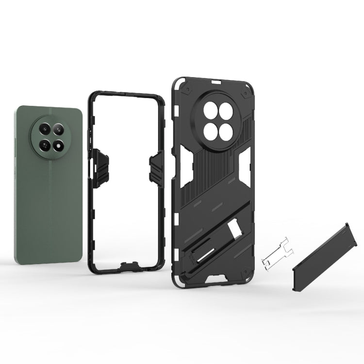 For Realme 12 5G Global Punk Armor 2 in 1 PC + TPU Phone Case with Holder(White) - Realme Cases by PMC TechLife | Online Shopping South Africa | PMC TechLife | Buy Now Pay Later Mobicred