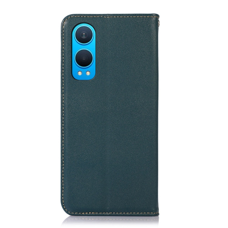For OnePlus Nord CE4 Lite KHAZNEH Nappa Top Layer Cowhide Leather Phone Case(Green) - OnePlus Cases by PMC TechLife | Online Shopping South Africa | PMC TechLife | Buy Now Pay Later Mobicred