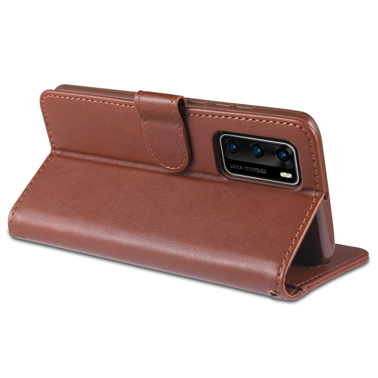 For Huawei P40 / P40 Pro AZNS Sheepskin Texture Horizontal Flip Leather Case with Holder & Card Slots & Wallet(Brown) - Huawei Cases by AZNS | Online Shopping South Africa | PMC Jewellery