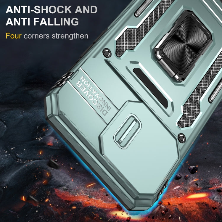 For iPhone 16 Pro Max Armor PC + TPU Camera Shield Phone Case(Alpine Green) - iPhone 16 Pro Max Cases by PMC TechLife | Online Shopping South Africa | PMC TechLife | Buy Now Pay Later Mobicred