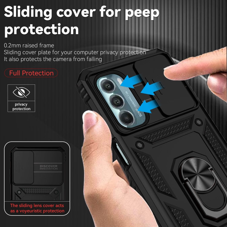 For Motorola Moto G Stylus 5G 2022 Sliding Camshield Holder Phone Case(Black) - Motorola Cases by PMC Jewellery | Online Shopping South Africa | PMC Jewellery