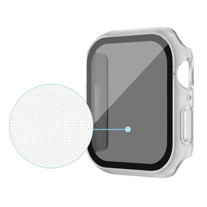 For Apple Watch Ultra 49mm Frosted PC + Anti-spy Tempered Film Integrated Watch Protective Case(Transparent) - Watch Cases by PMC Jewellery | Online Shopping South Africa | PMC Jewellery | Buy Now Pay Later Mobicred