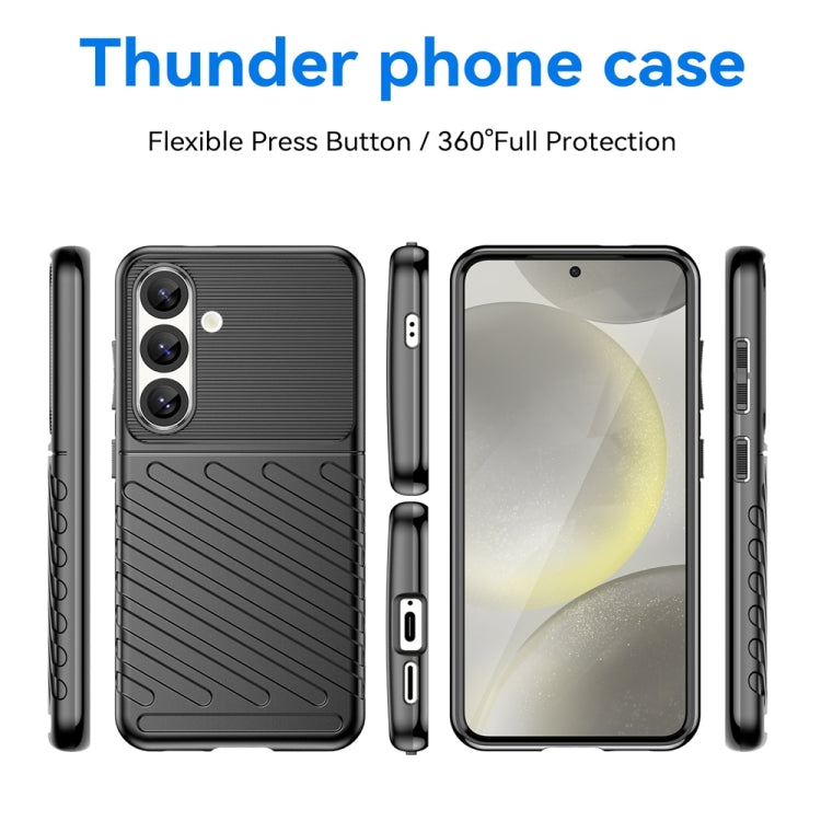 For Samsung Galaxy S25 5G Thunderbolt Shockproof TPU Phone Case(Black) - Galaxy S25 5G Cases by PMC Jewellery | Online Shopping South Africa | PMC Jewellery | Buy Now Pay Later Mobicred