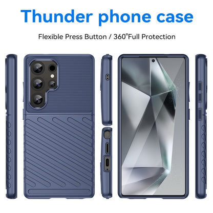 For Samsung Galaxy S25 Ultra 5G Thunderbolt Shockproof TPU Phone Case(Blue) - Galaxy S25 Ultra 5G Cases by PMC Jewellery | Online Shopping South Africa | PMC Jewellery | Buy Now Pay Later Mobicred