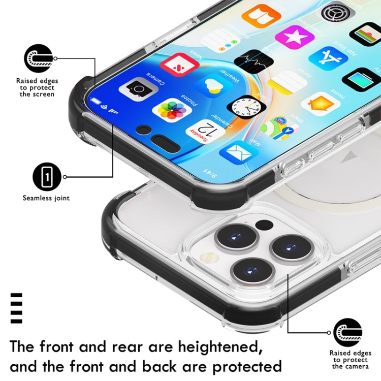 For iPhone 16e Acrylic Magsafe Magnetic Shockproof Phone Case(Orange) - iPhone 16e Cases by PMC TechLife | Online Shopping South Africa | PMC TechLife | Buy Now Pay Later Mobicred