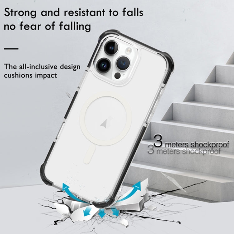 For iPhone 16e Acrylic Magsafe Magnetic Shockproof Phone Case(Purple) - iPhone 16e Cases by PMC TechLife | Online Shopping South Africa | PMC TechLife | Buy Now Pay Later Mobicred