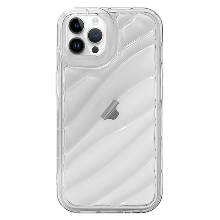 For iPhone 14 Pro Waves TPU Phone Case(Transparent) - iPhone 14 Pro Cases by PMC TechLife | Online Shopping South Africa | PMC TechLife