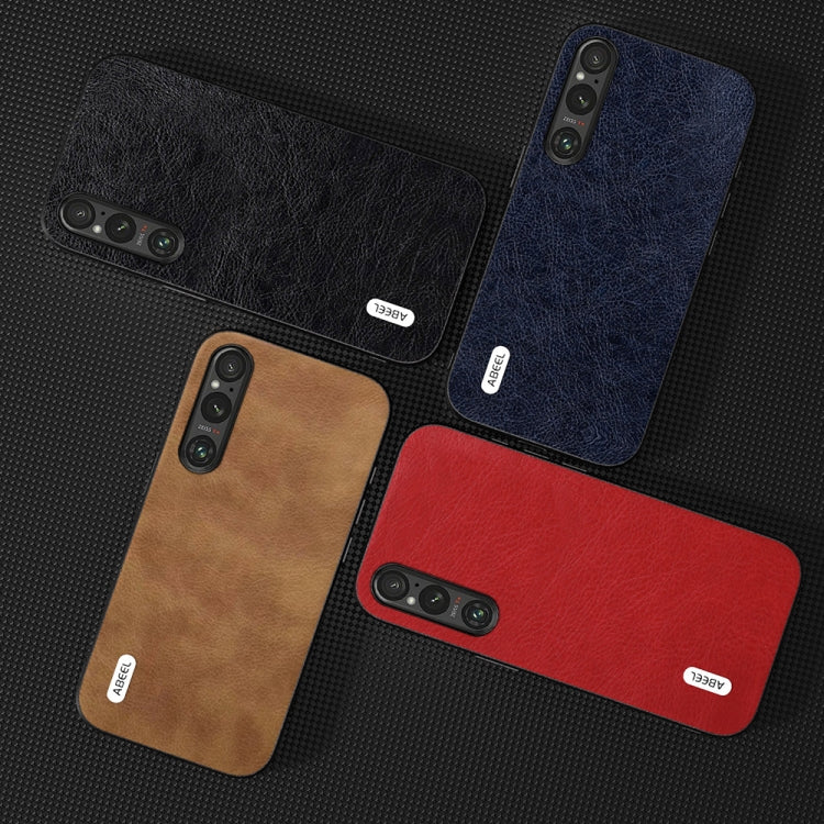 For Sony Xperia 1 V ABEEL Retro Litchi Texture PU Phone Case(Brown) - free shipping - PMC TechLife - Order now!