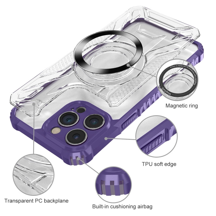 For iPhone 11 Pro CD Texture Magsafe Phone Case(Dark Purple) - iPhone 11 Pro Cases by PMC TechLife | Online Shopping South Africa | PMC TechLife