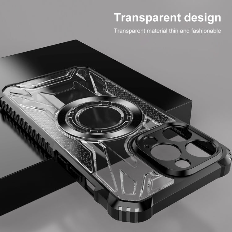 For iPhone 12 CD Texture Magsafe Phone Case(Black) - iPhone 12 / 12 Pro Cases by PMC TechLife | Online Shopping South Africa | PMC TechLife