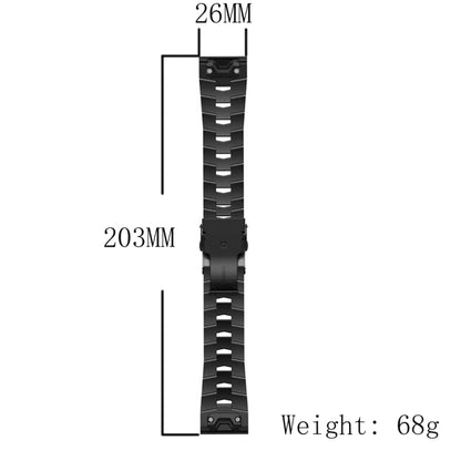 For Garmin Instinct 2X Solar Titanium Alloy Quick Release Watch Band(Titanium Gray) - Watch Bands by PMC Jewellery | Online Shopping South Africa | PMC Jewellery