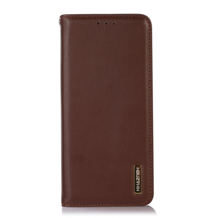 For Huawei Mate 60 KHAZNEH Nappa Top Layer Cowhide Leather Phone Case(Brown) - Huawei Cases by PMC TechLife | Online Shopping South Africa | PMC TechLife | Buy Now Pay Later Mobicred