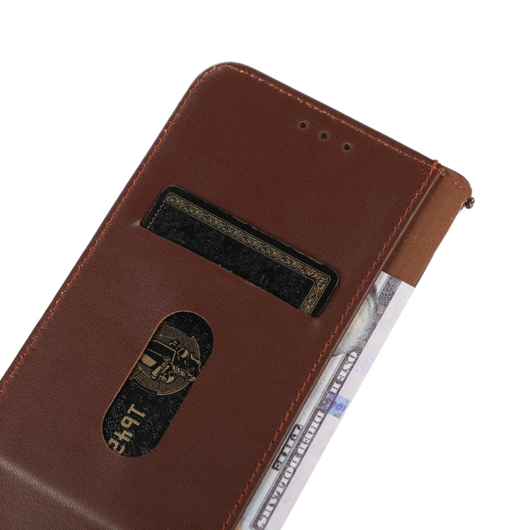 For Huawei Mate 60 KHAZNEH Nappa Top Layer Cowhide Leather Phone Case(Brown) - Huawei Cases by PMC TechLife | Online Shopping South Africa | PMC TechLife | Buy Now Pay Later Mobicred