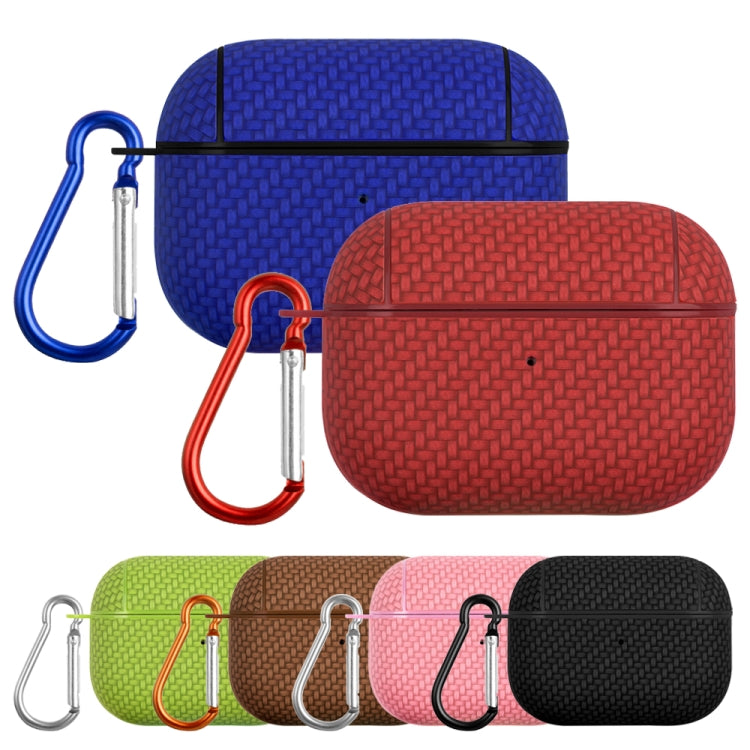 For AirPods 1 / 2 Woven Skin Texture PC TWS Earphone Protective Case(Green) - For AirPods 1/2 by PMC Jewellery | Online Shopping South Africa | PMC Jewellery | Buy Now Pay Later Mobicred