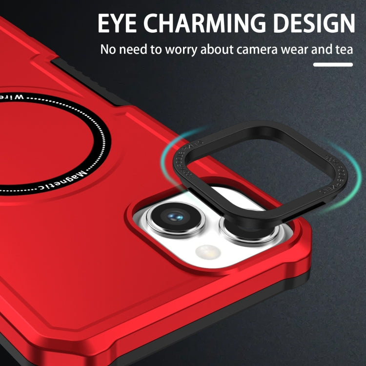 For iPhone 15 MagSafe Shockproof Armor Phone Case(Red) - iPhone 15 Cases by PMC TechLife | Online Shopping South Africa | PMC TechLife