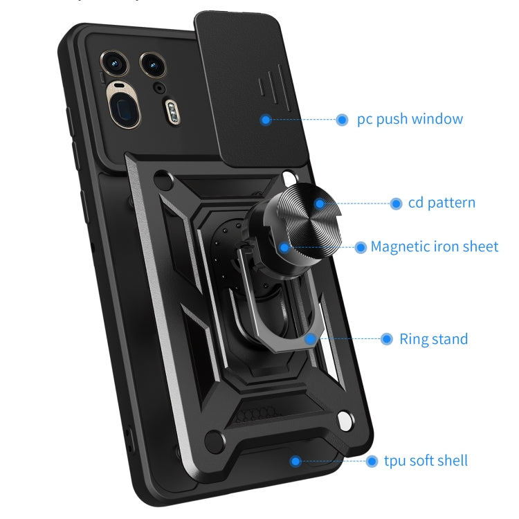 For Motorola Edge 50 Ultra Sliding Camera Cover Design TPU+PC Phone Case(Blue) - free shipping - PMC TechLife - Order now!