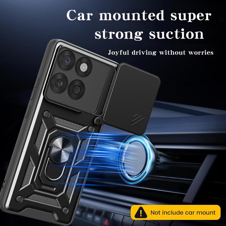 For Motorola Edge 60 Fusion Sliding Camera Cover Design TPU+PC Phone Case(Black) - free shipping - PMC TechLife - Order now!