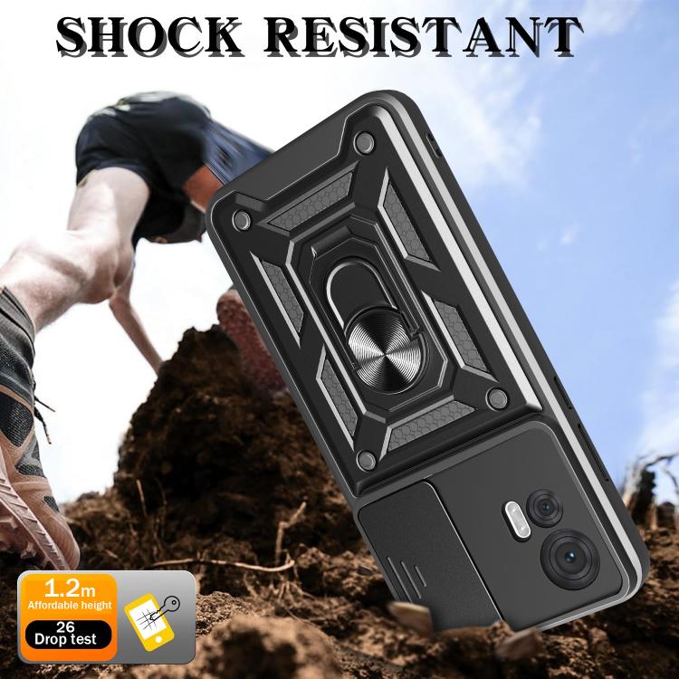 For Motorola Edge 30 Neo Sliding Camera Cover Design TPU+PC Phone Case(Black) - free shipping - PMC TechLife - Order now!