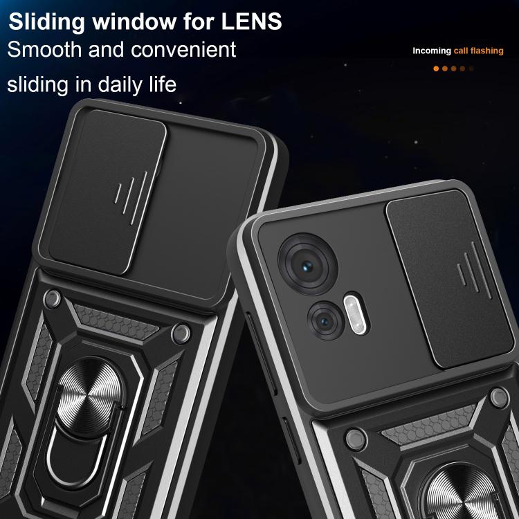 For Motorola Edge 30 Neo Sliding Camera Cover Design TPU+PC Phone Case(Red) - free shipping - PMC TechLife - Order now!