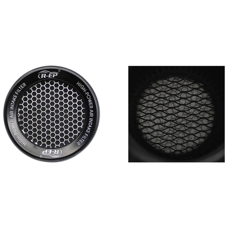 XH-UN077-079 Car High Flow Cold Cone Engine Air Intake Filter, Size:76mm(Black) - Air Intake System by PMC Jewellery | Online Shopping South Africa | PMC Jewellery | Buy Now Pay Later Mobicred