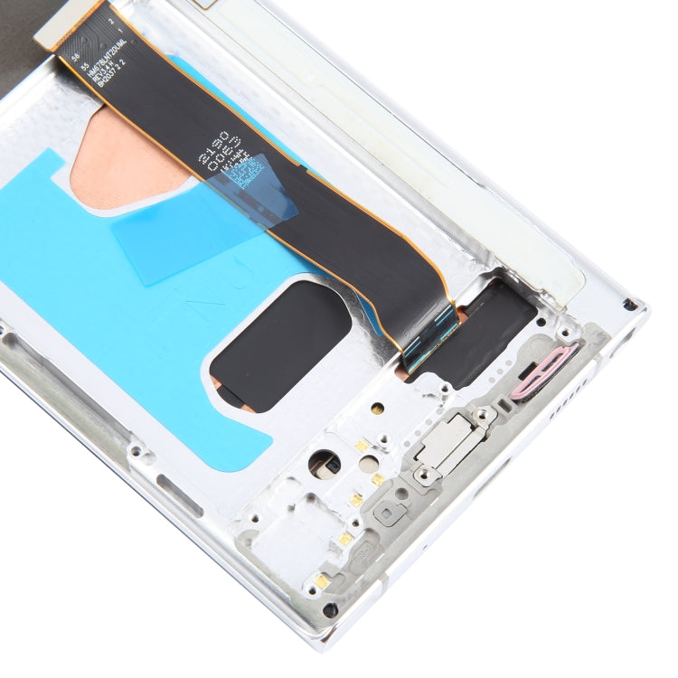 For Samsung Galaxy Note20 Ultra 5G SM-N986B 6.78 inch OLED LCD Screen Digitizer Full Assembly with Frame (Silver) - free shipping - PMc TechLife - Order now!