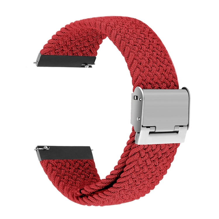 For Huawei Watch 4 / 4 Pro Nylon Braided Metal Buckle Watch Band(Red) - Watch Bands by PMC Jewellery | Online Shopping South Africa | PMC Jewellery