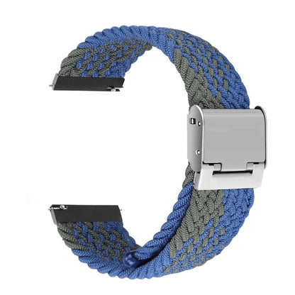 For Huawei Watch 4 / 4 Pro Nylon Braided Metal Buckle Watch Band(Z Blue Green) - Watch Bands by PMC Jewellery | Online Shopping South Africa | PMC Jewellery