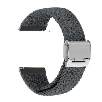 For Huawei Watch 4 / 4 Pro Nylon Braided Metal Buckle Watch Band(Space Grey) - Watch Bands by PMC Jewellery | Online Shopping South Africa | PMC Jewellery