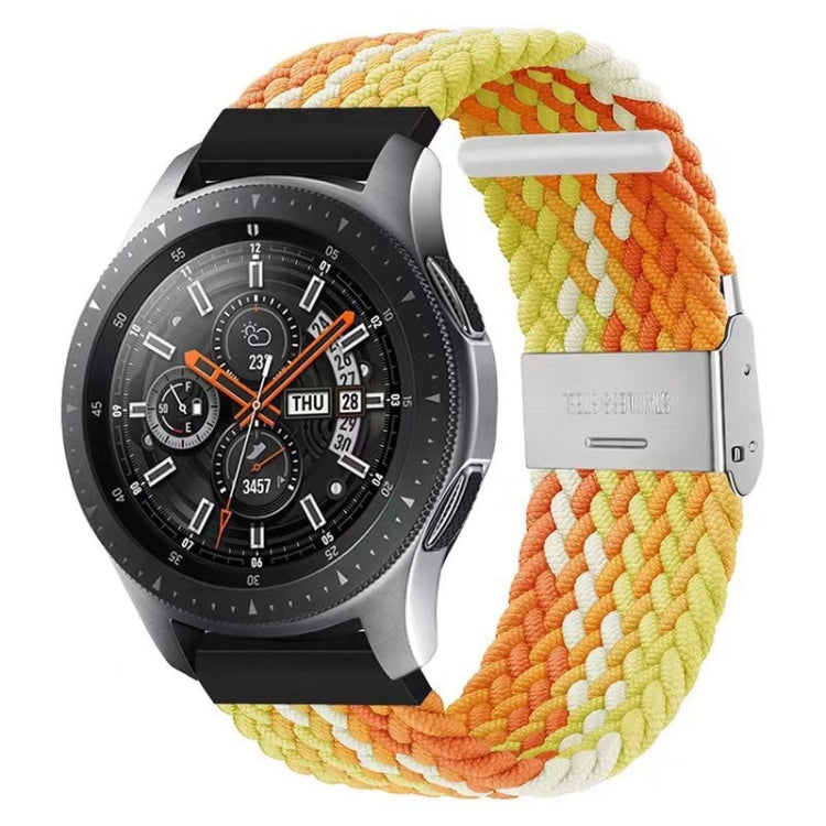 For Huawei Watch 4 / 4 Pro Nylon Braided Metal Buckle Watch Band(Bright Orange) - Watch Bands by PMC Jewellery | Online Shopping South Africa | PMC Jewellery