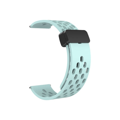 For Huawei Watch 4 / 4 Pro Magnetic Clasp Silicone Watch Band(Teal) - Watch Bands by PMC Jewellery | Online Shopping South Africa | PMC Jewellery