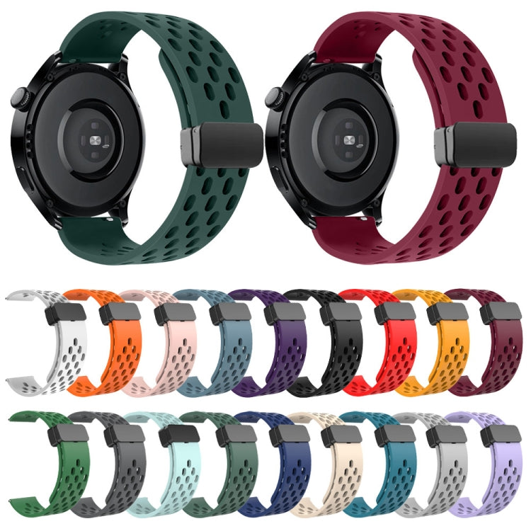 For Huawei Watch 4 / 4 Pro Magnetic Clasp Silicone Watch Band(Teal) - Watch Bands by PMC TechLife | Online Shopping South Africa | PMC TechLife