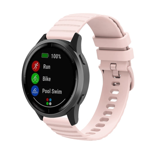 For Huawei Watch 4 / 4 Pro Wavy Dot Pattern Solid Color Silicone Watch Band(Pink) - Watch Bands by PMC Jewellery | Online Shopping South Africa | PMC Jewellery