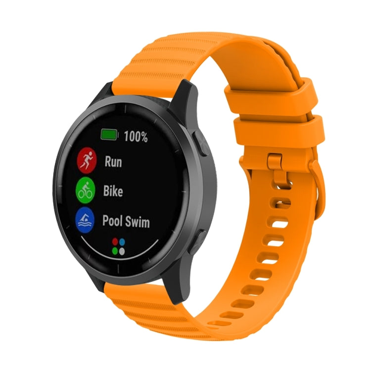 For Huawei Watch 4 / 4 Pro Wavy Dot Pattern Solid Color Silicone Watch Band(Yellow) - Watch Bands by PMC TechLife | Online Shopping South Africa | PMC TechLife