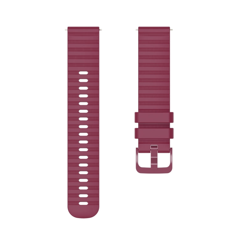 For Huawei Watch 4 / 4 Pro Wavy Dot Pattern Solid Color Silicone Watch Band(Wine Red) - free shipping - PMC TechLife - Order now!