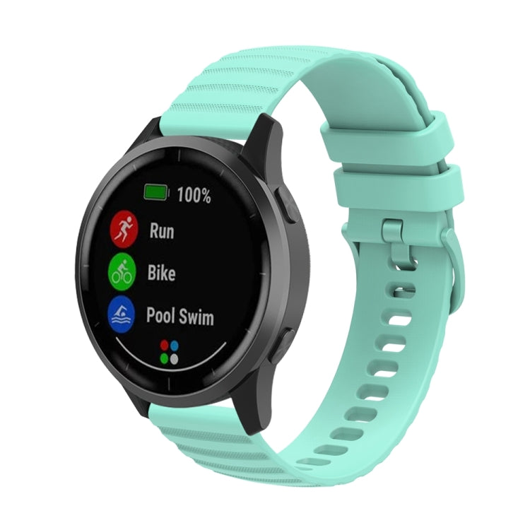 For Huawei Watch 4 / 4 Pro Wavy Dot Pattern Solid Color Silicone Watch Band(Teal) - Watch Bands by PMC Jewellery | Online Shopping South Africa | PMC Jewellery