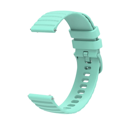 For Huawei Watch 4 / 4 Pro Wavy Dot Pattern Solid Color Silicone Watch Band(Teal) - Watch Bands by PMC Jewellery | Online Shopping South Africa | PMC Jewellery