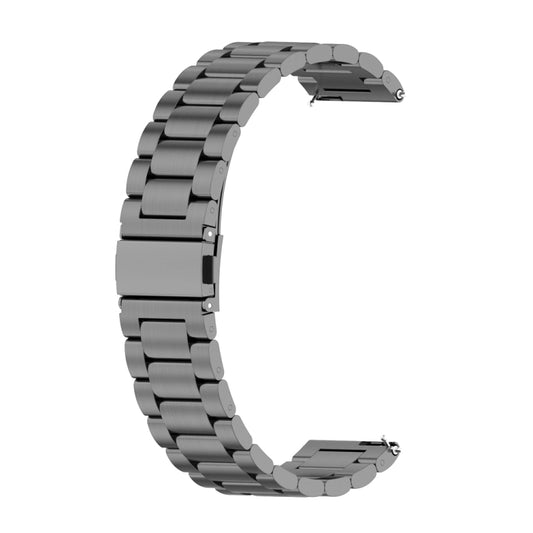 For Huawei Watch 4 / 4 Pro Three Bead Stainless Steel Watch Band(Grey) - Watch Bands by PMC Jewellery | Online Shopping South Africa | PMC Jewellery