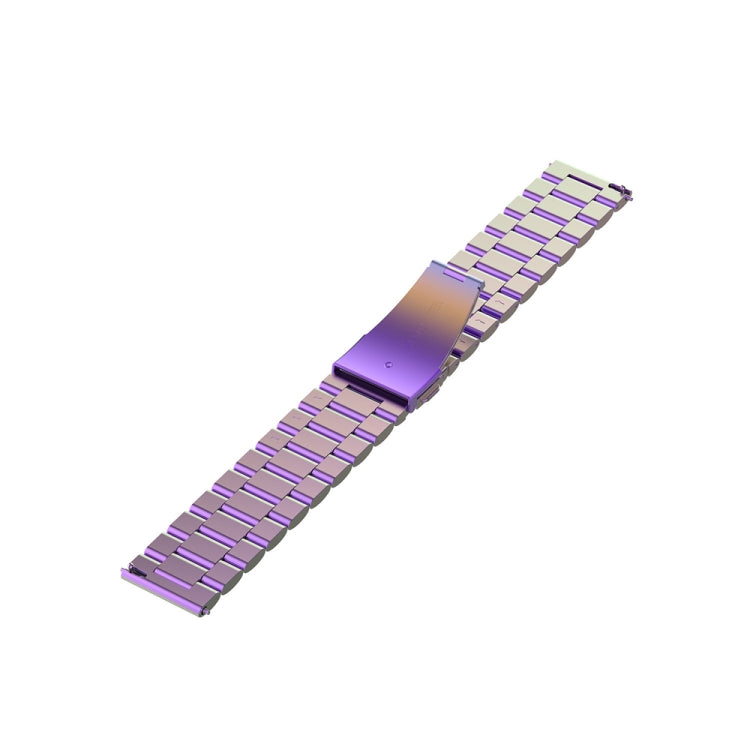 For Huawei Watch 4 / 4 Pro Three Bead Stainless Steel Watch Band(Colorful) - Watch Bands by PMC Jewellery | Online Shopping South Africa | PMC Jewellery