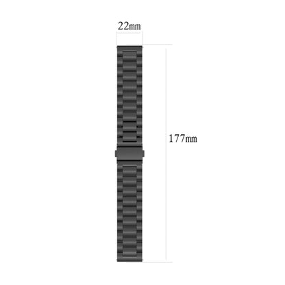 For Huawei Watch 4 / 4 Pro Three Bead Stainless Steel Watch Band(Silver) - Watch Bands by PMC Jewellery | Online Shopping South Africa | PMC Jewellery