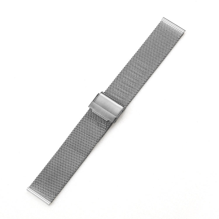 For Huawei Watch 4 / 4 Pro Milan Steel Mesh Double Buckle Watch Band(Silver) - Watch Bands by PMC Jewellery | Online Shopping South Africa | PMC Jewellery