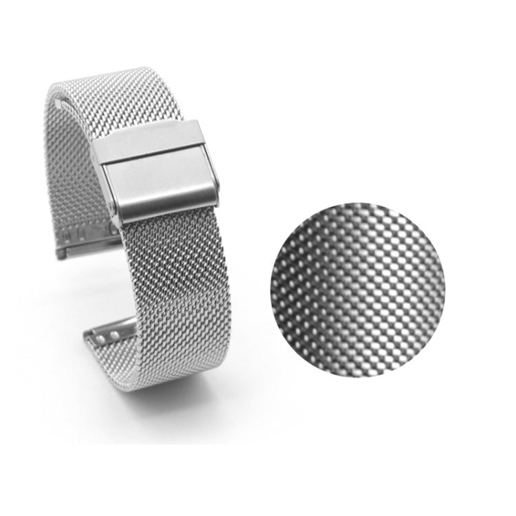 For Huawei Watch 4 / 4 Pro Milan Steel Mesh Double Buckle Watch Band(Silver) - Watch Bands by PMC Jewellery | Online Shopping South Africa | PMC Jewellery